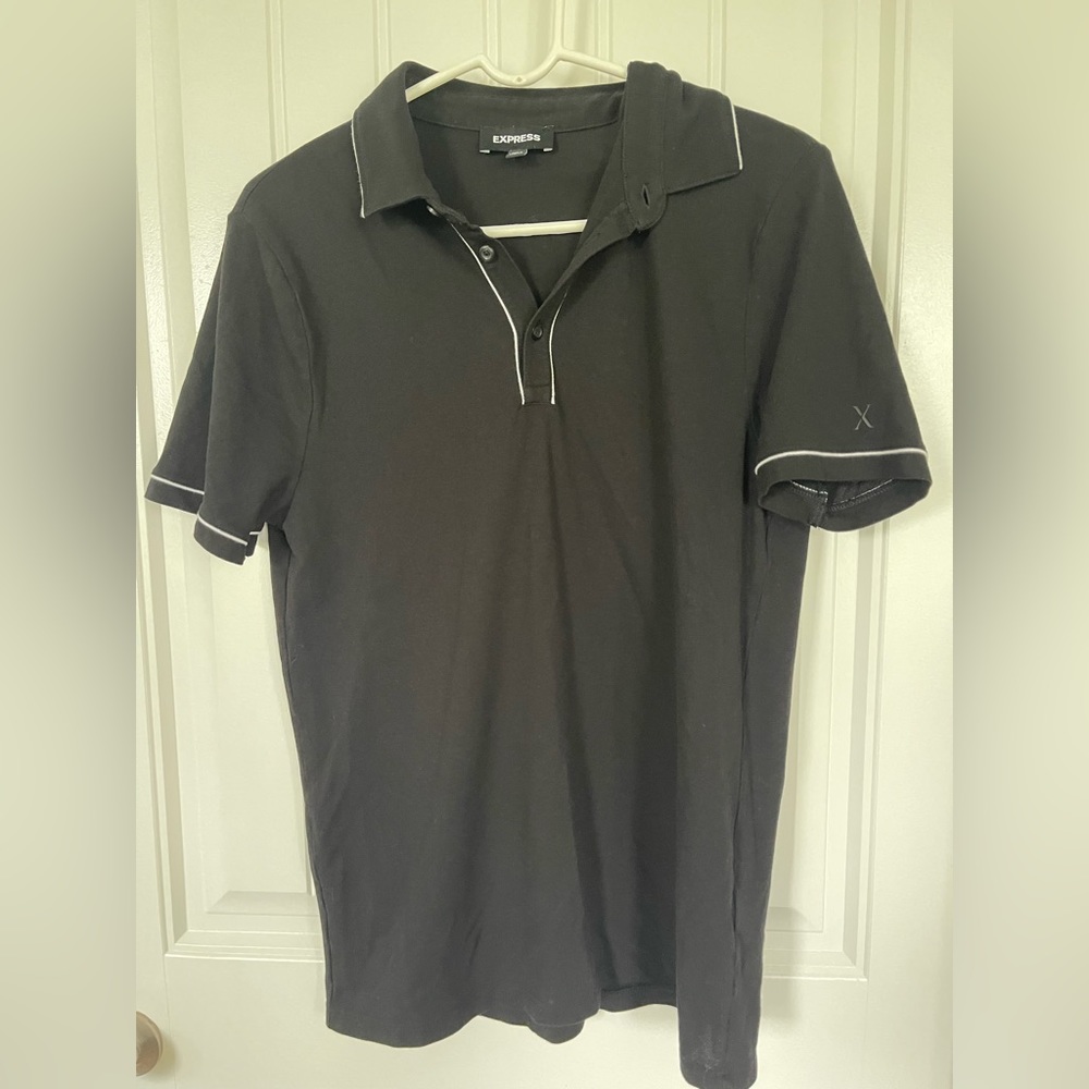 Men’s Black Polo from Express Size M